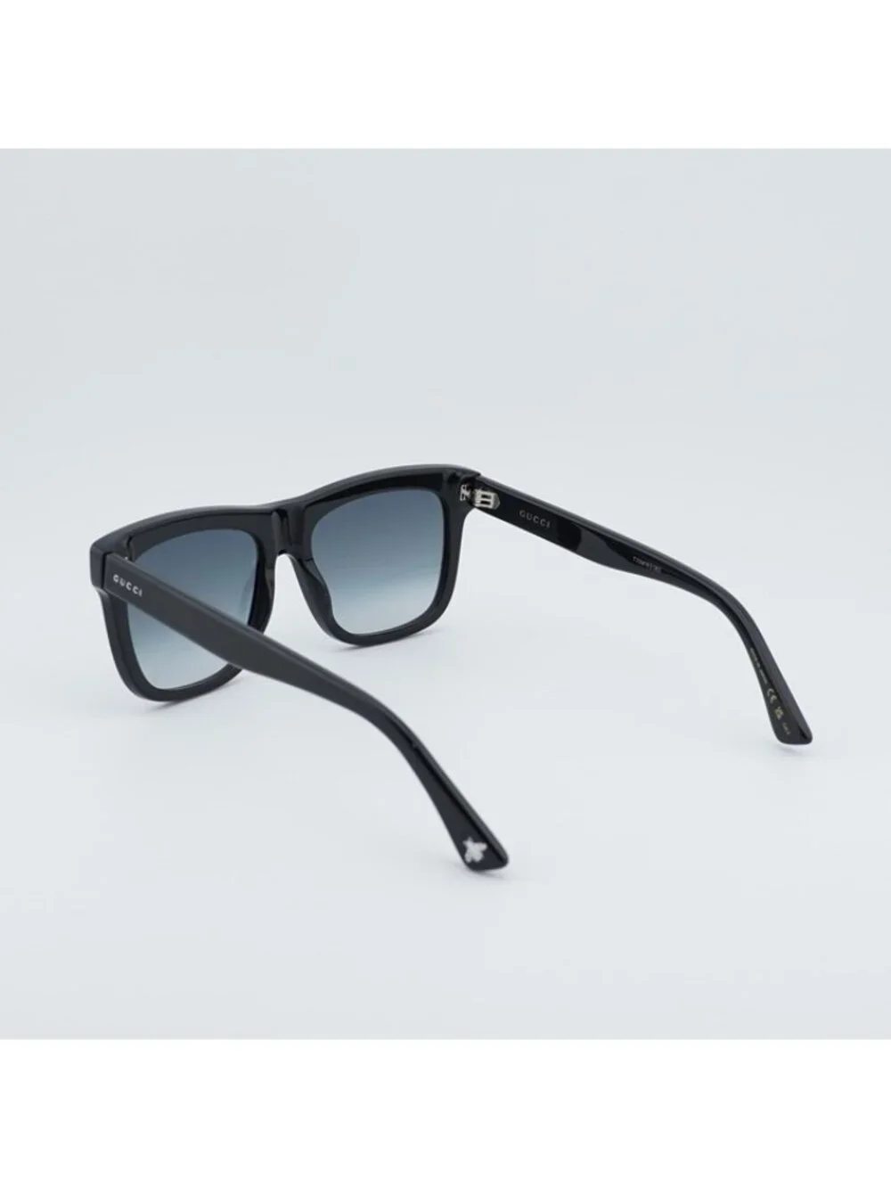 Gucci GG0158SN 001 Men Sunglasses Black Square Frame, Grey Lenses